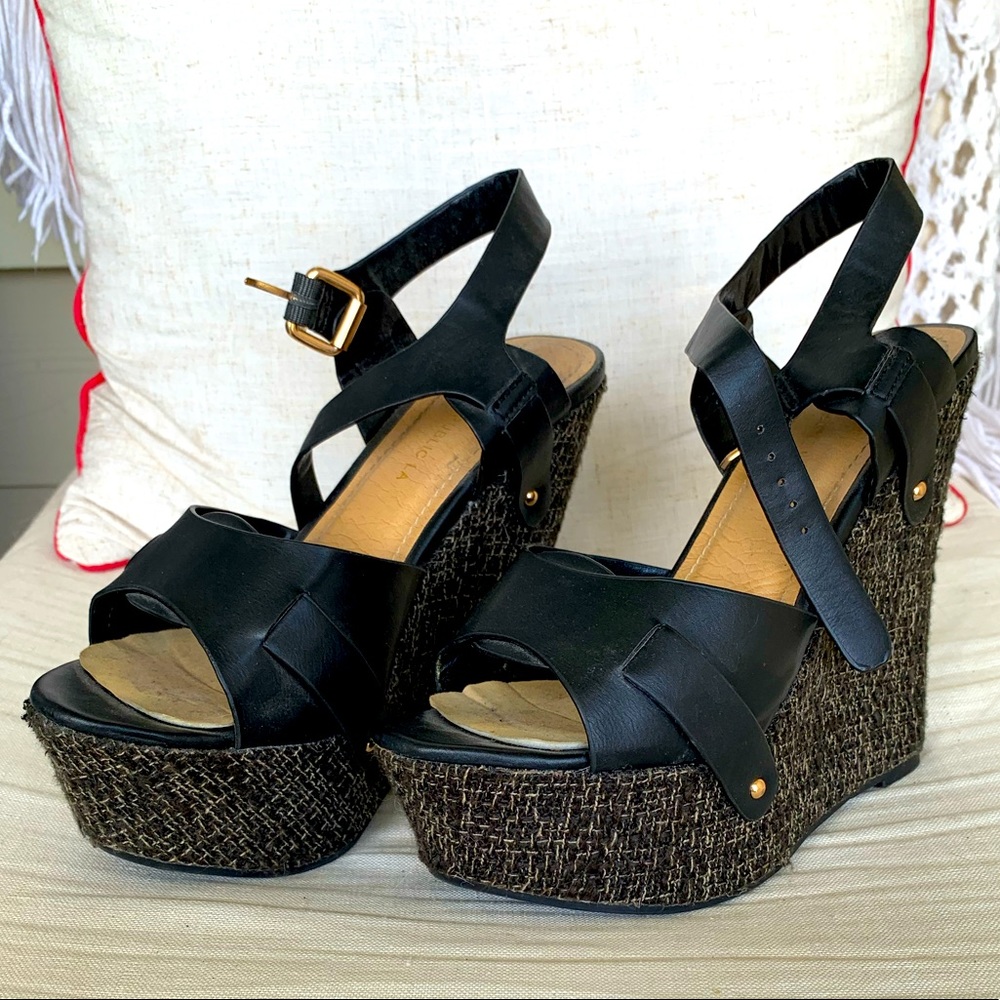 Cute fabric wedge